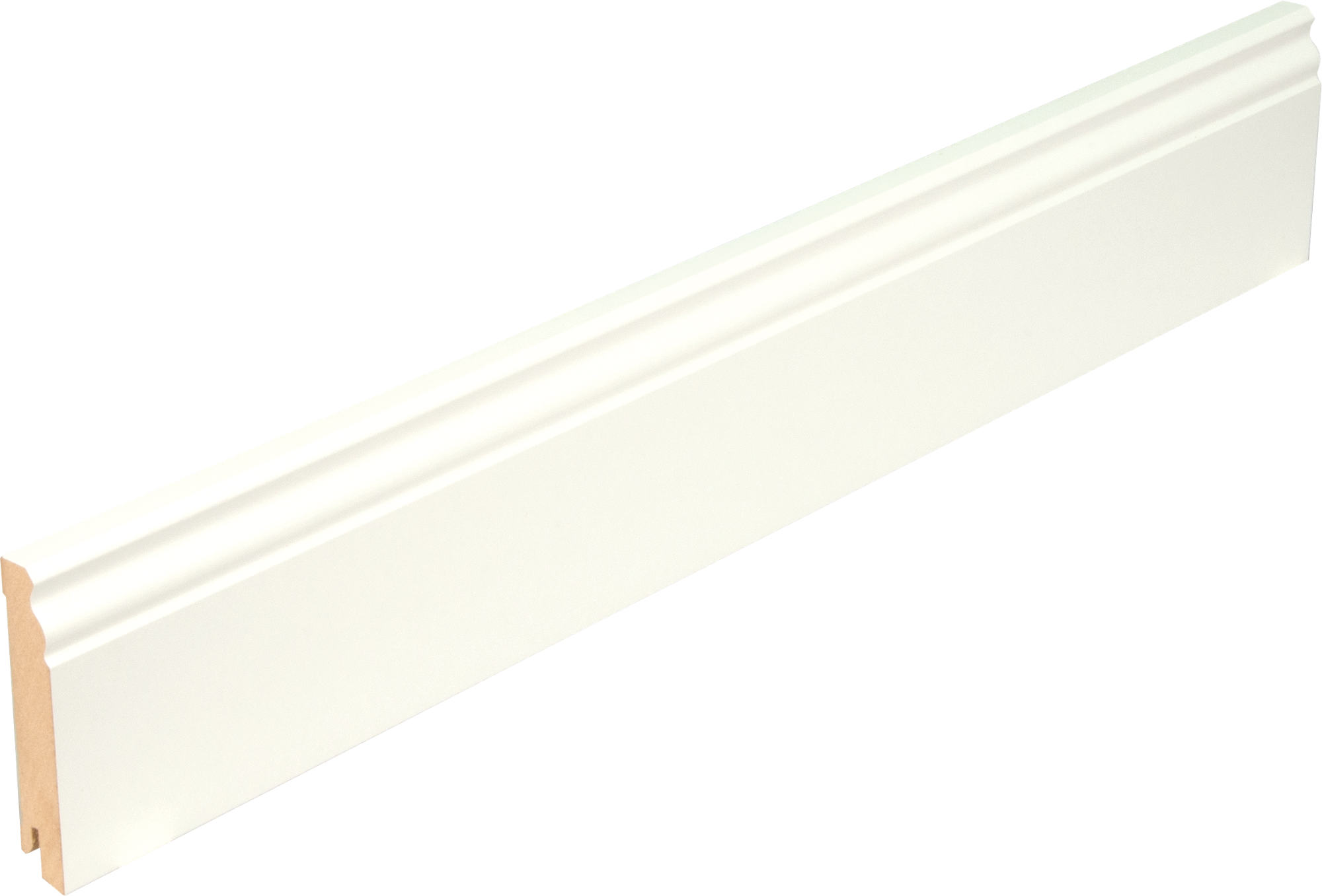 MDF Skirting, white lacquer, Old German Prof., 18x100x2500mm